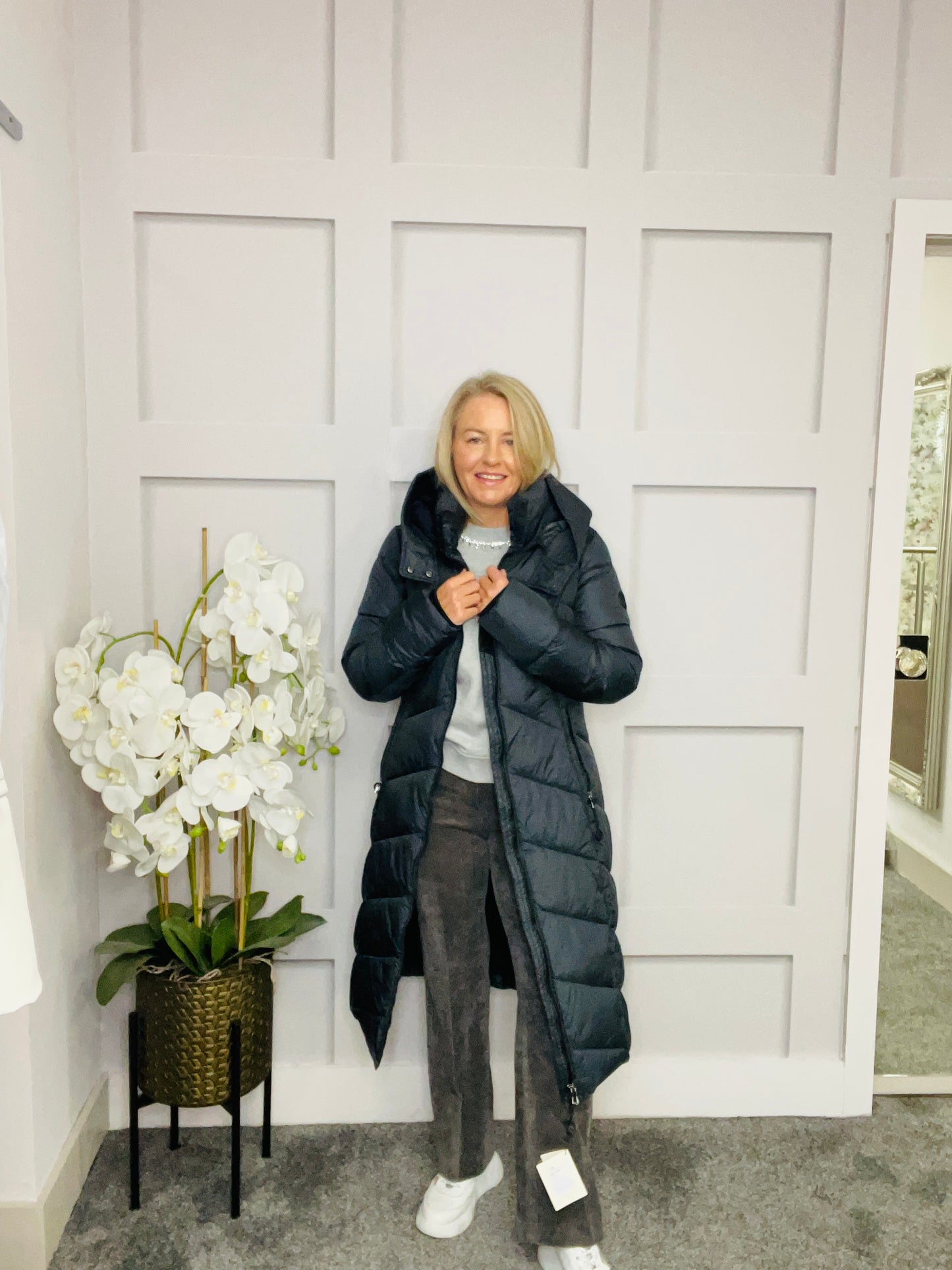 AROSA GUNMETAL COAT