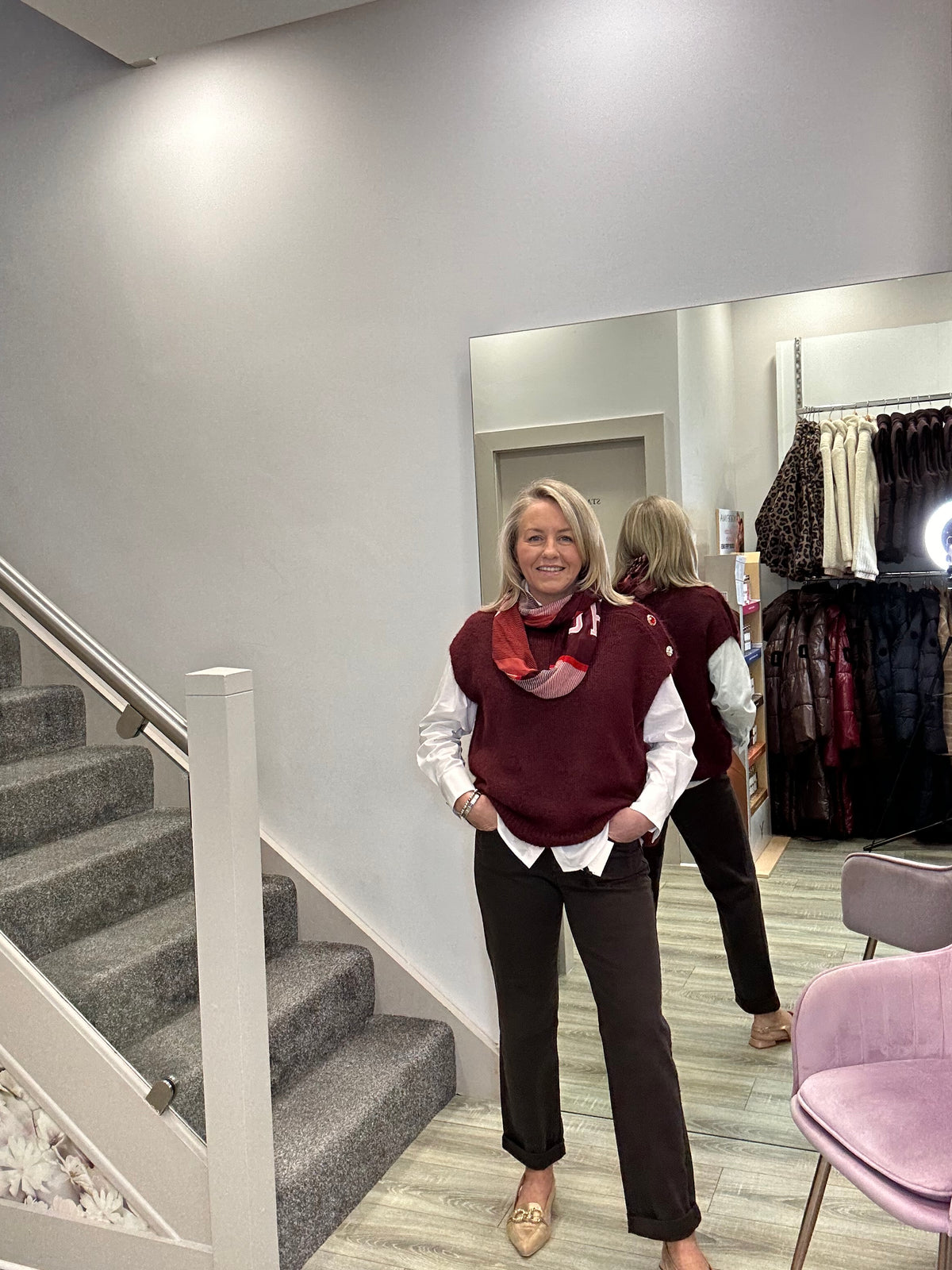 YETTA WINE KNIT