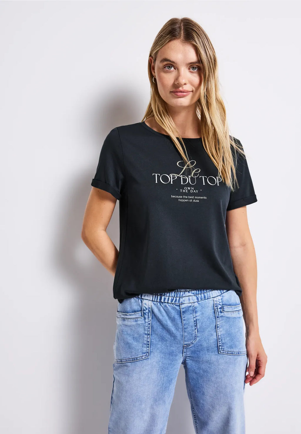 TOP NAVY TEE