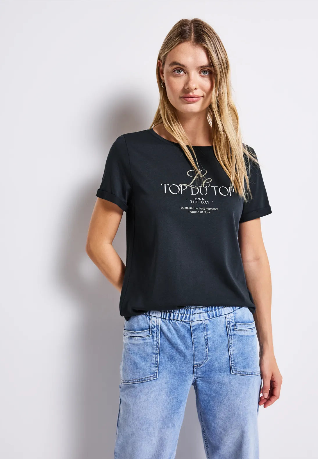 TOP NAVY TEE