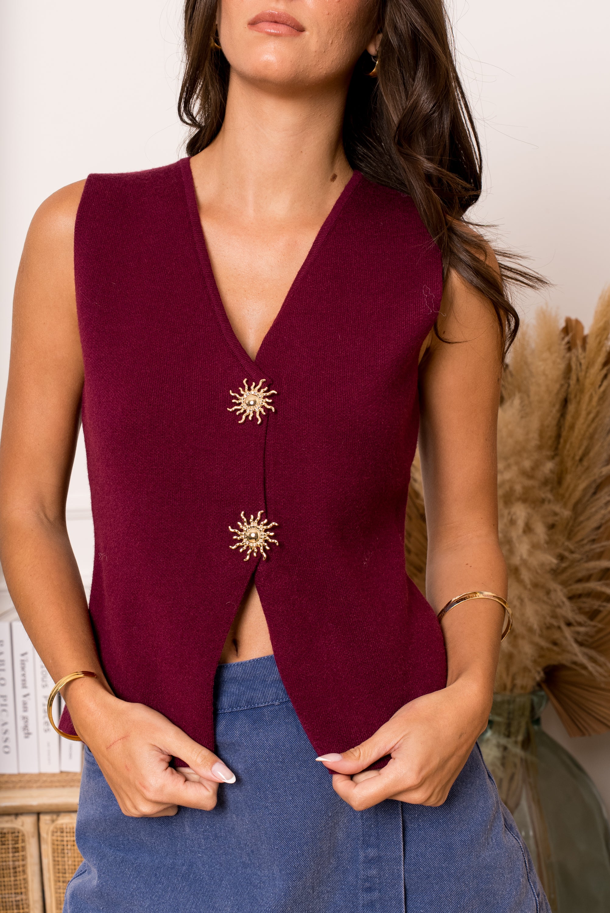 KAY WINE WAISTCOAT