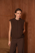 ANYA BROWN GILET