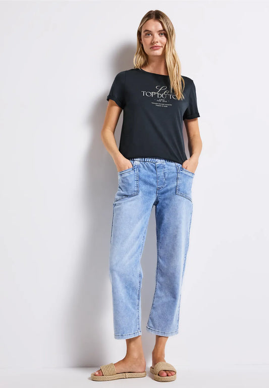 TOP NAVY TEE