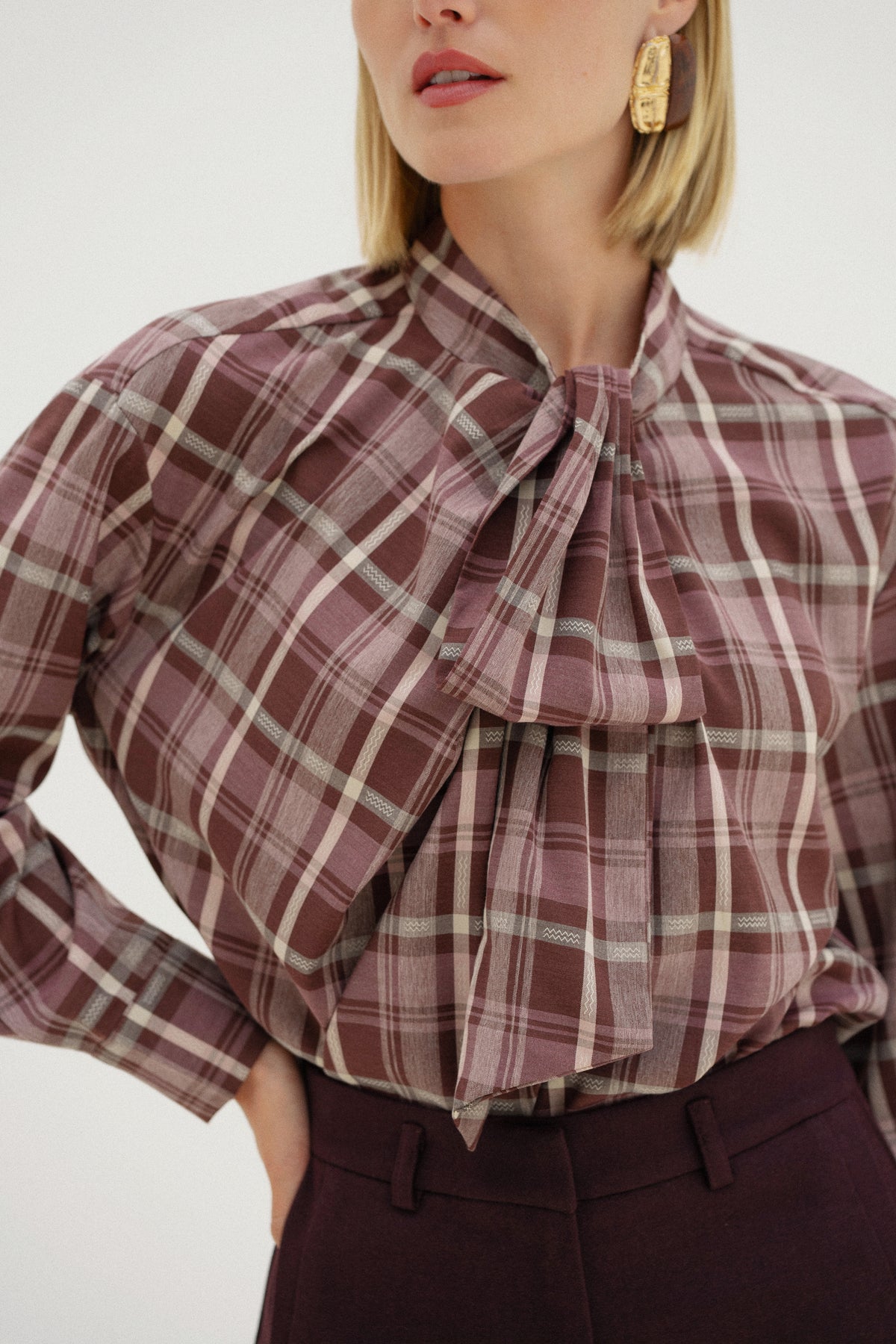 SASHA WINE BLOUSE