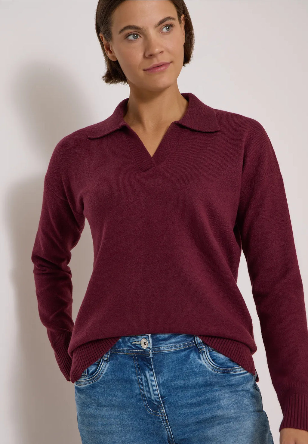 BIRDIE BURGUNDY KNIT