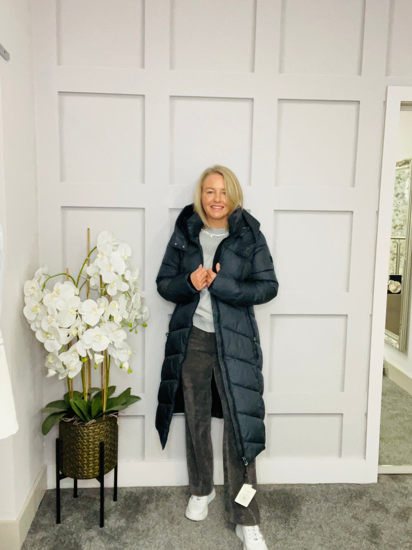 AROSA GUNMETAL COAT