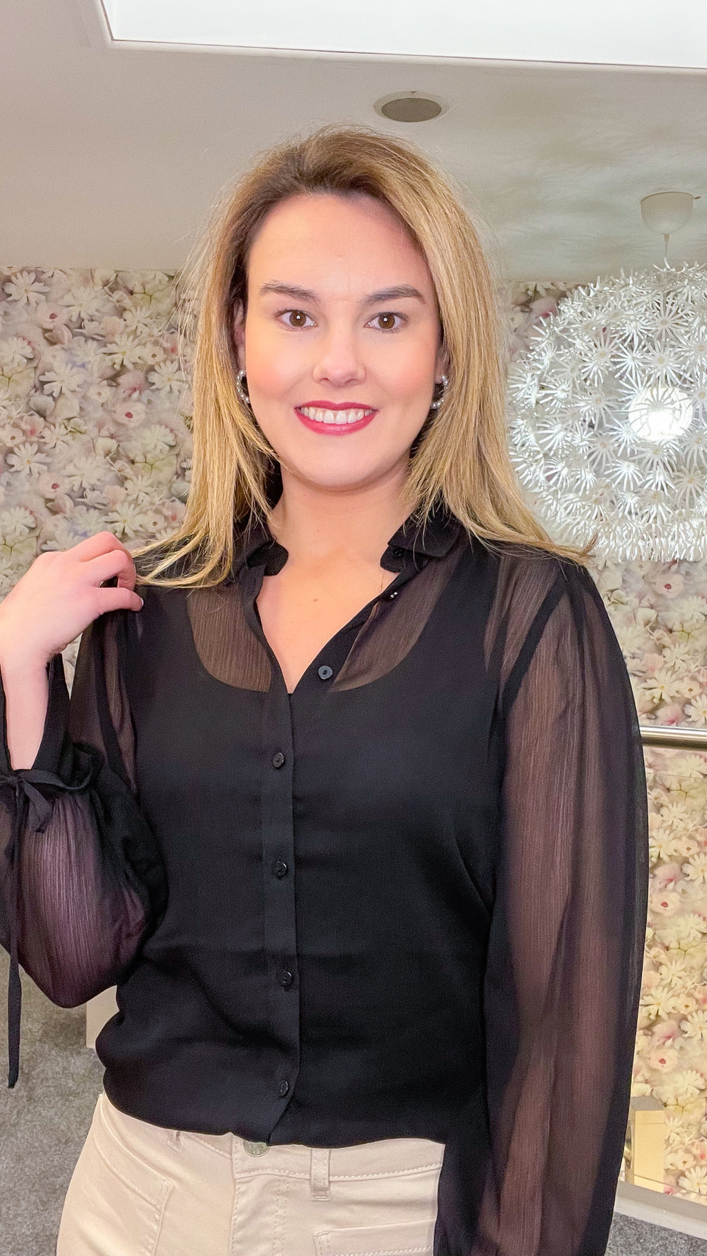 NAIA BLACK BLOUSE