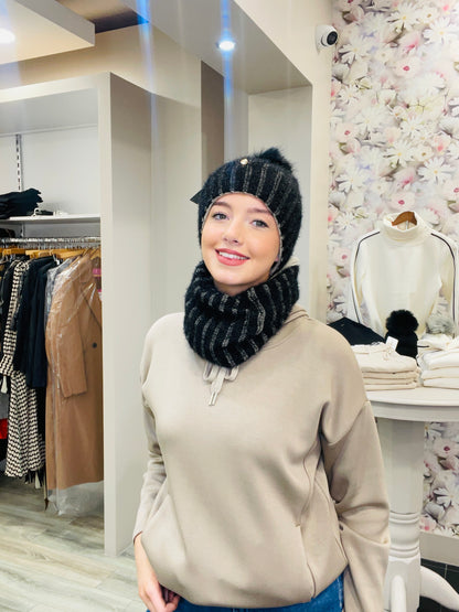 KARINA BLACK HAT SET