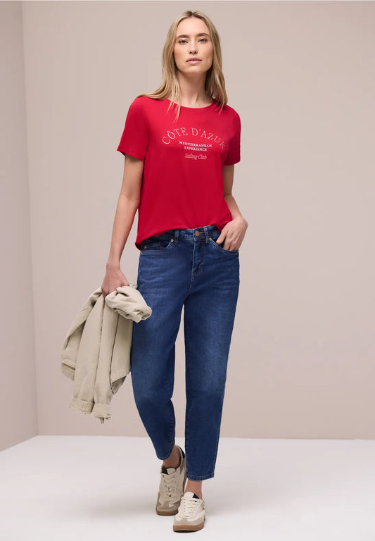 CHERRY RED TEE