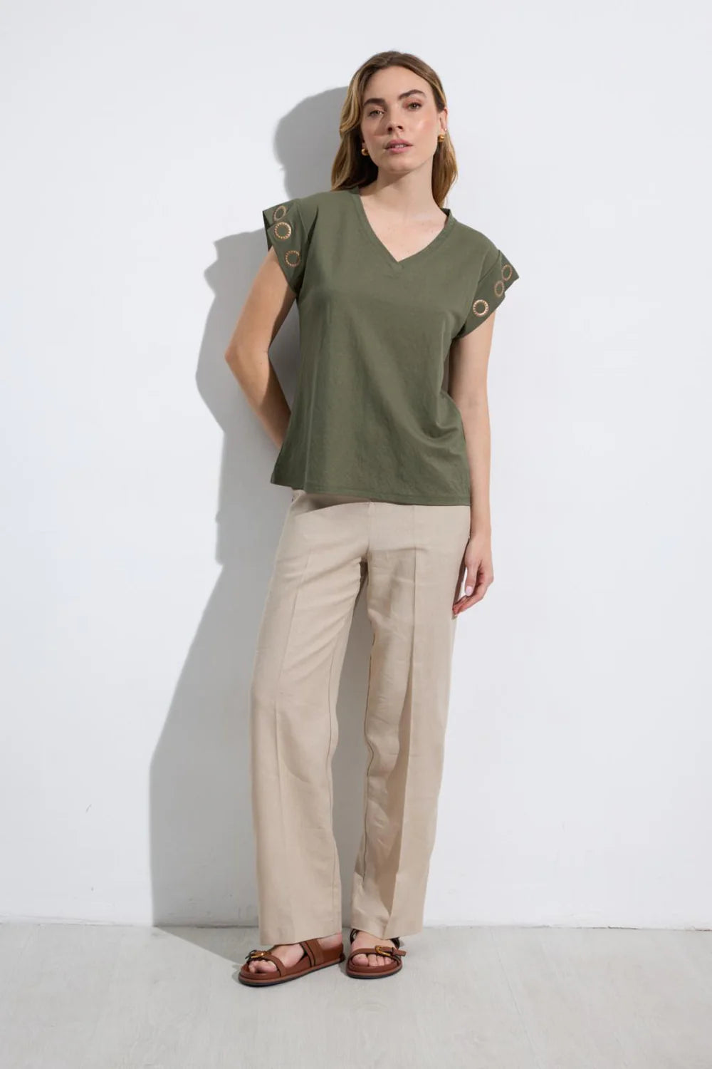 HIBI KHAKI TOP