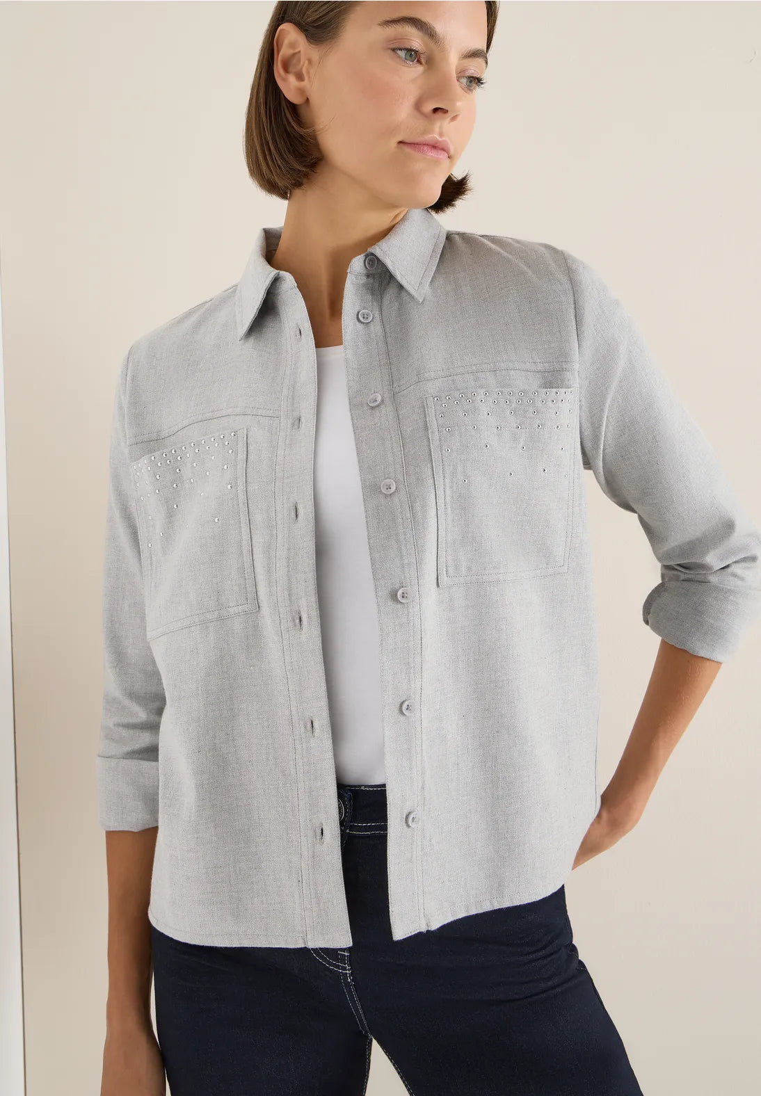 PRIYA GREY SHIRT