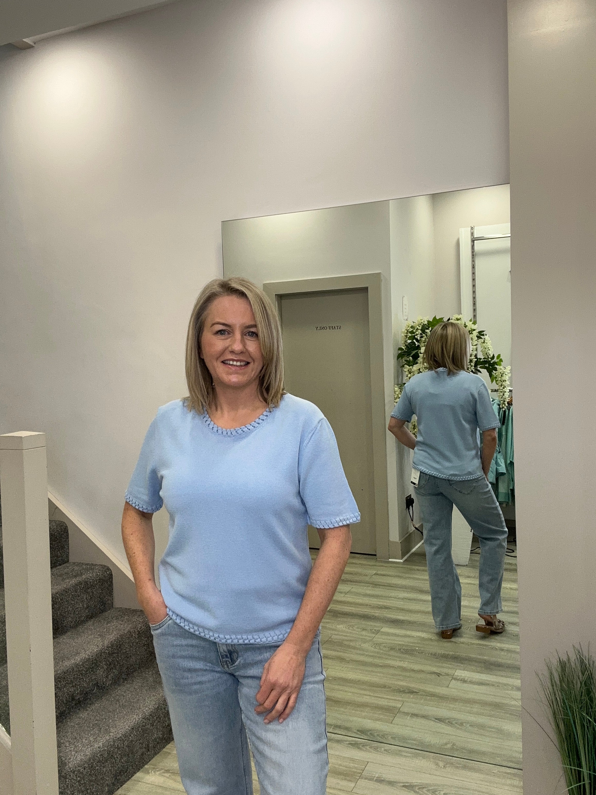 KATE BLUE TOP