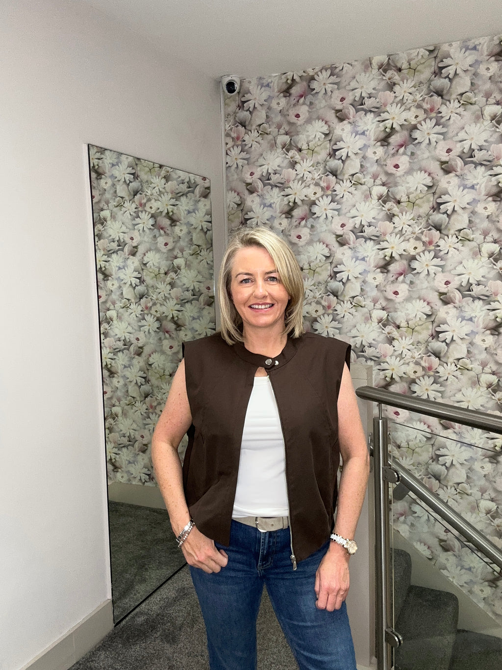 ANYA BROWN GILET