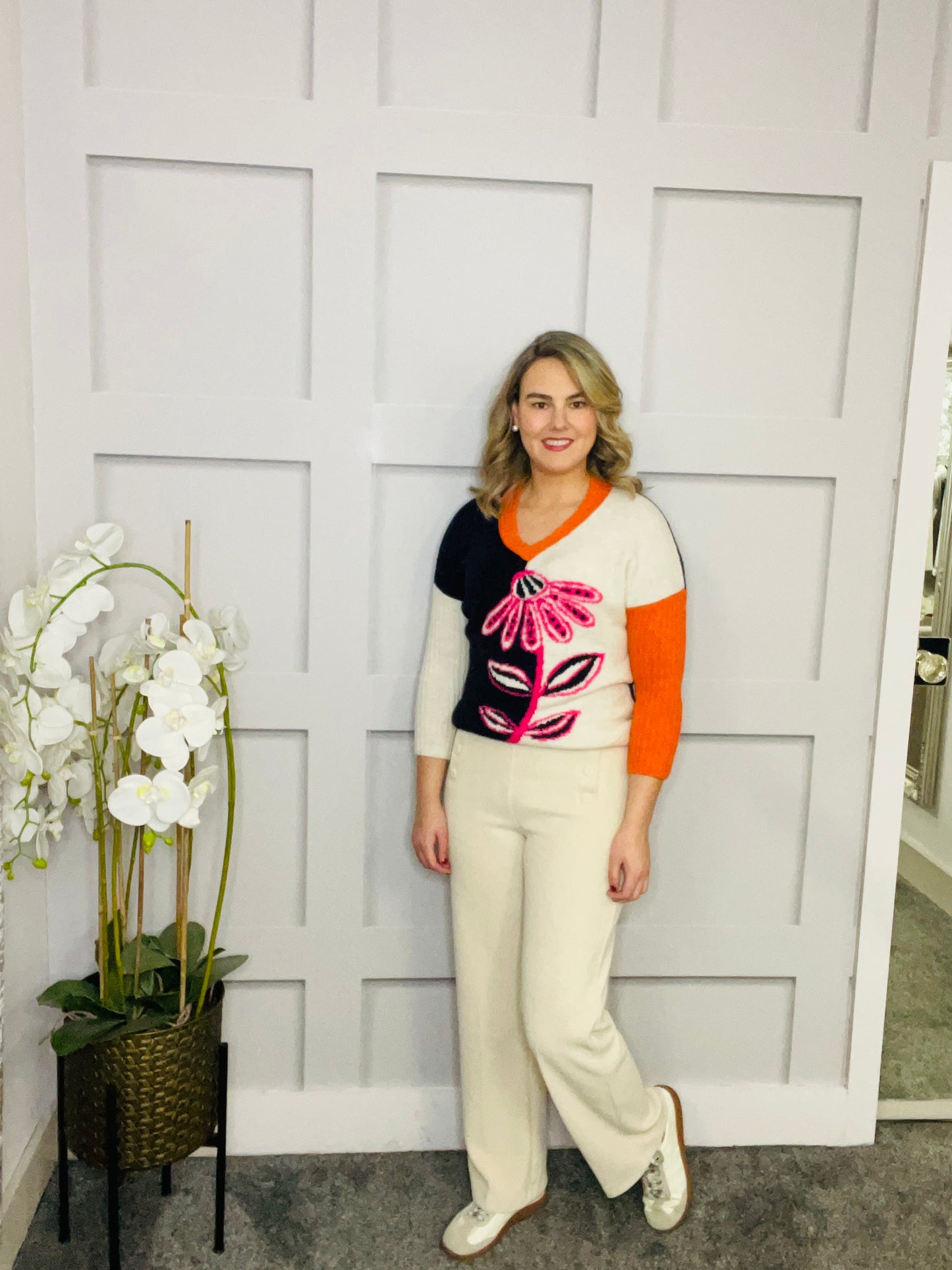 YOSELIN CREAM TROUSER