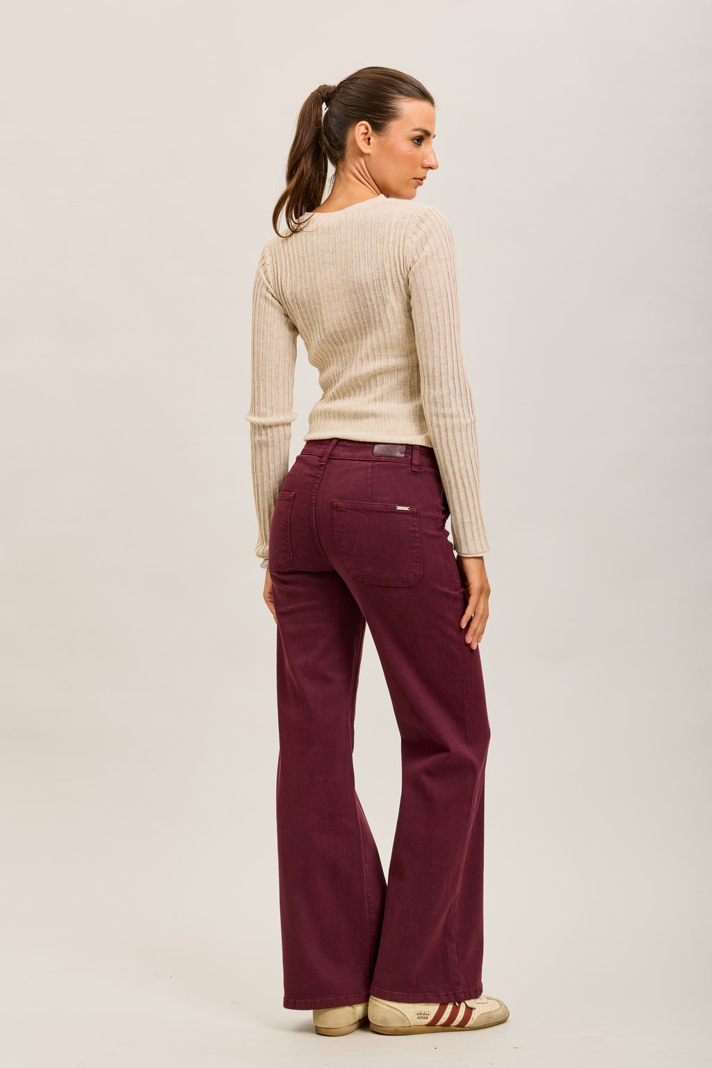 TERI BURGUNDY JEANS