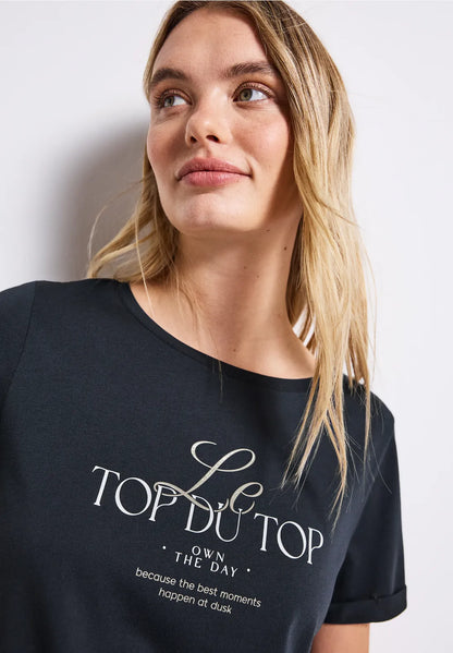 TOP NAVY TEE