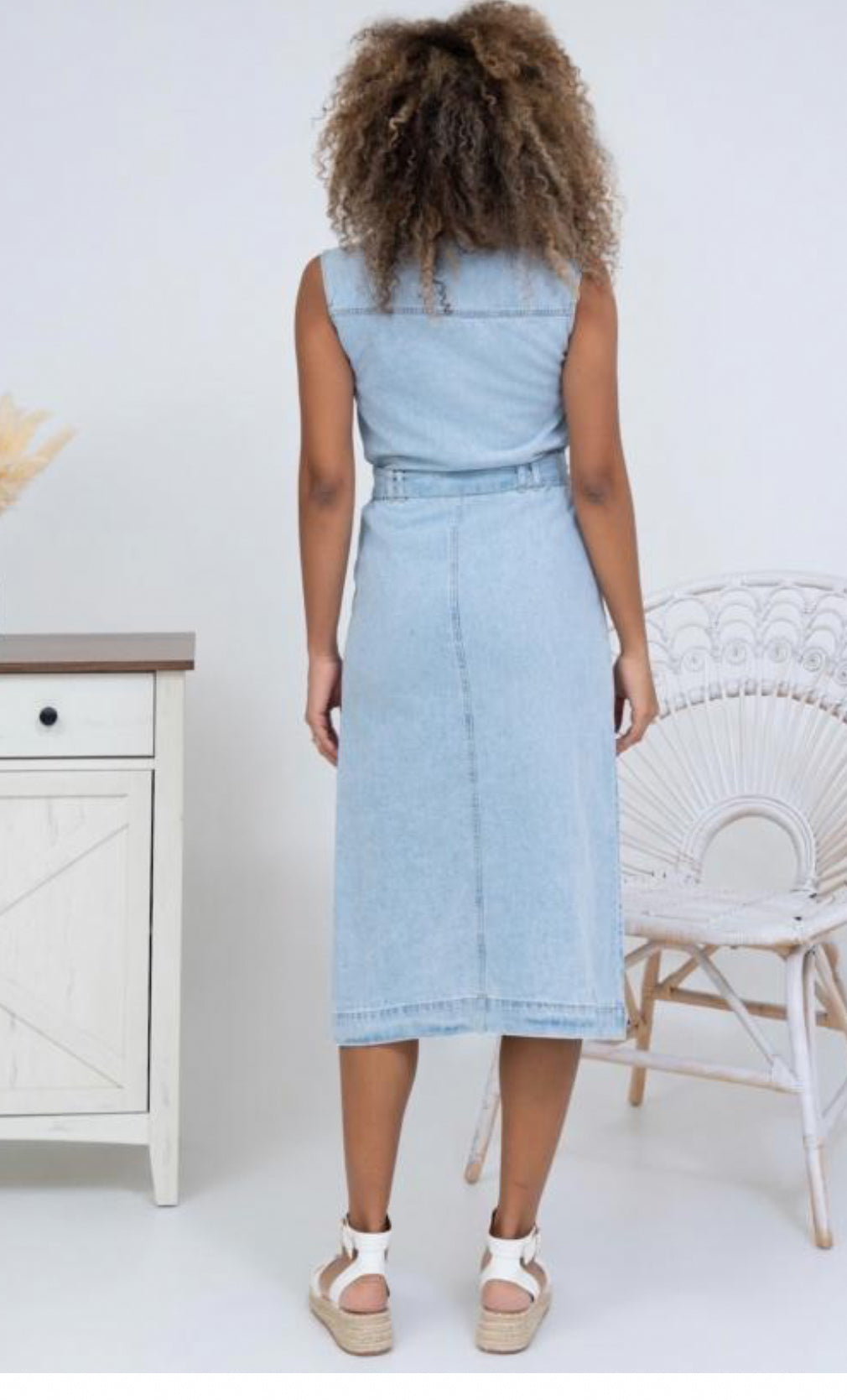 EVIE DENIM DRESS