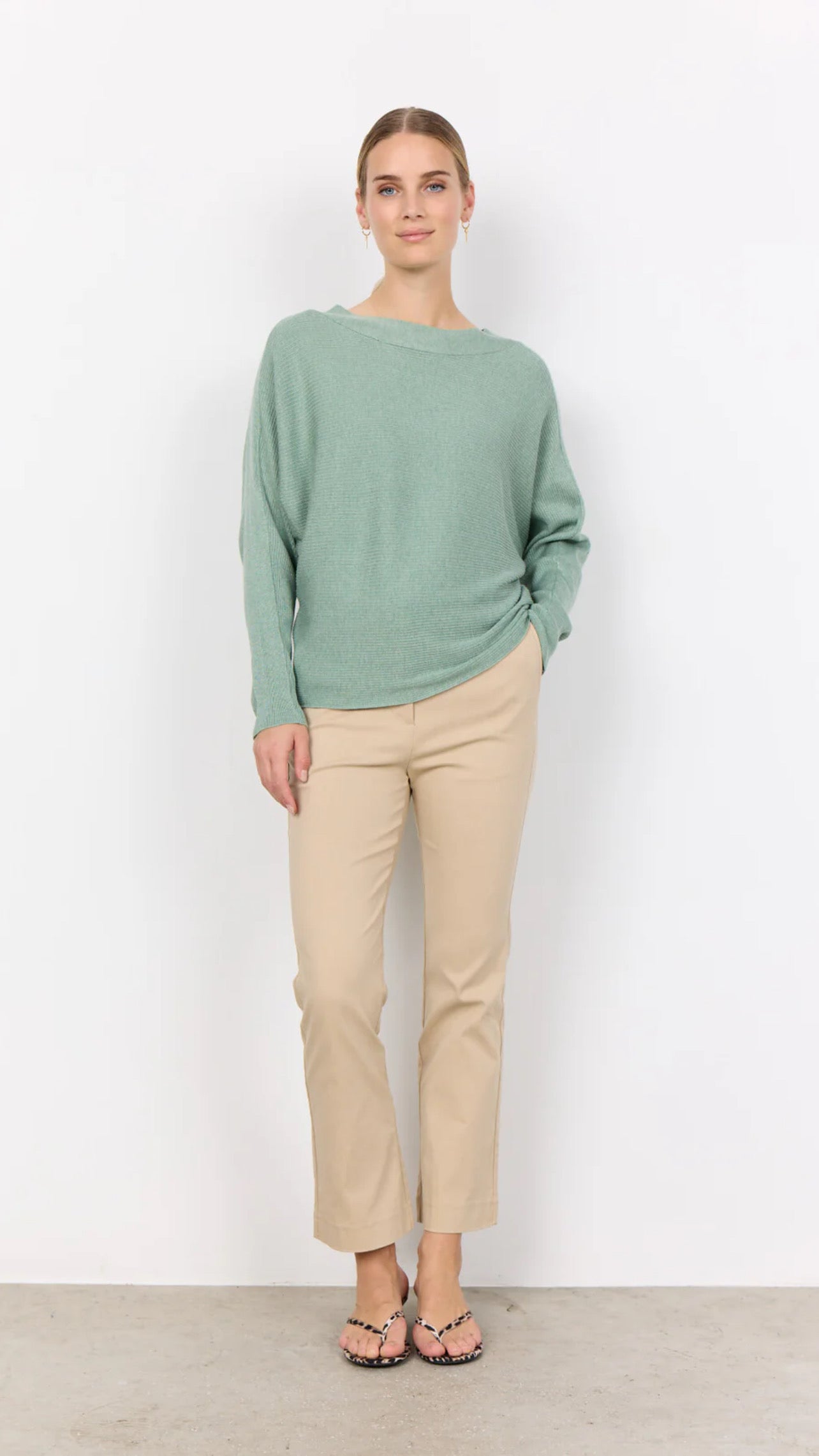 GOLDIE GREEN JUMPER