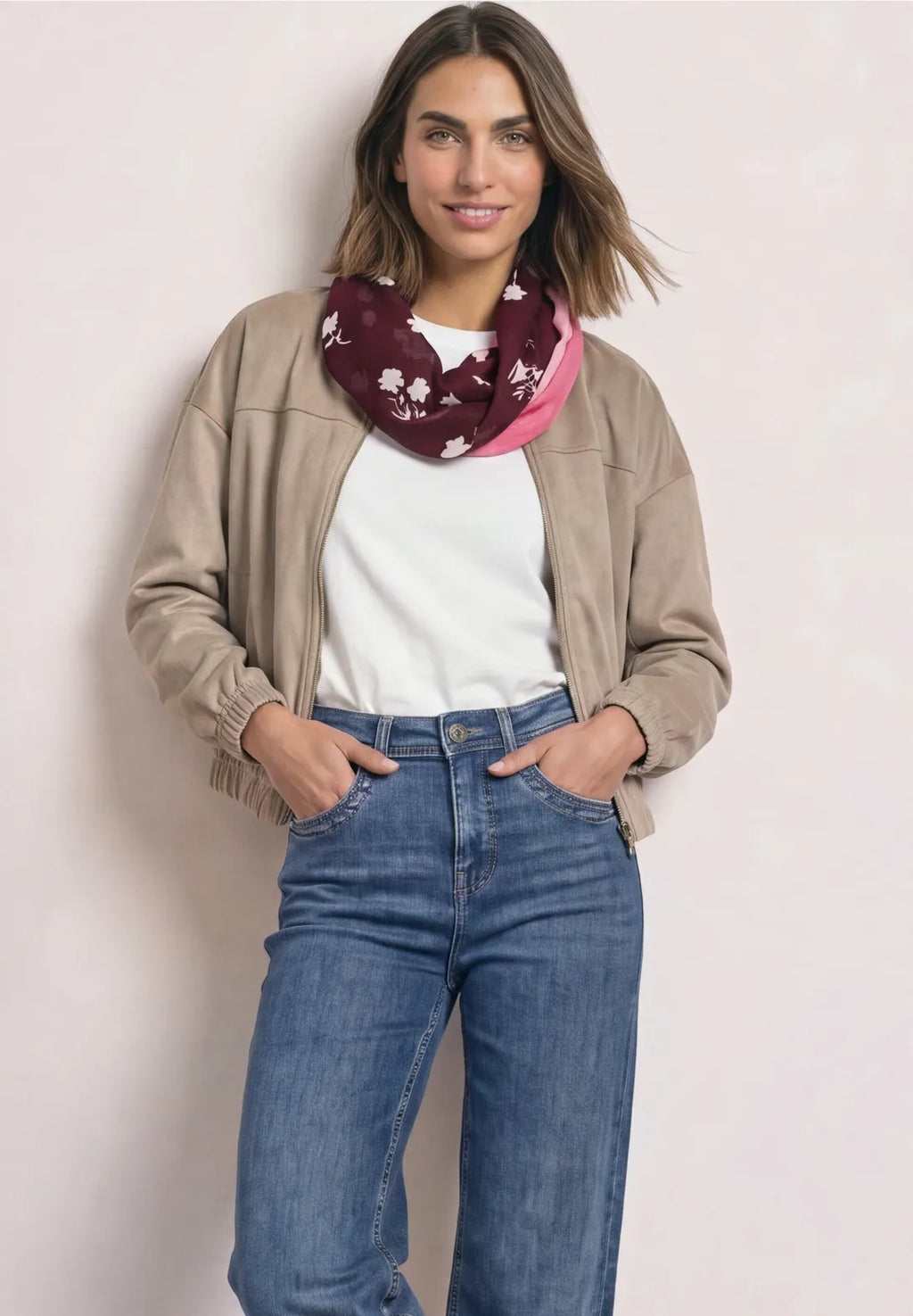 PINK LOOP SCARF