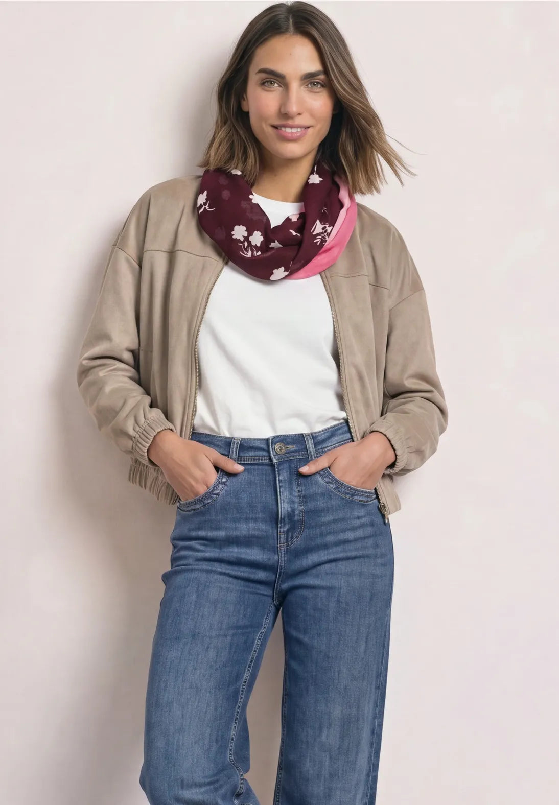 PINK LOOP SCARF
