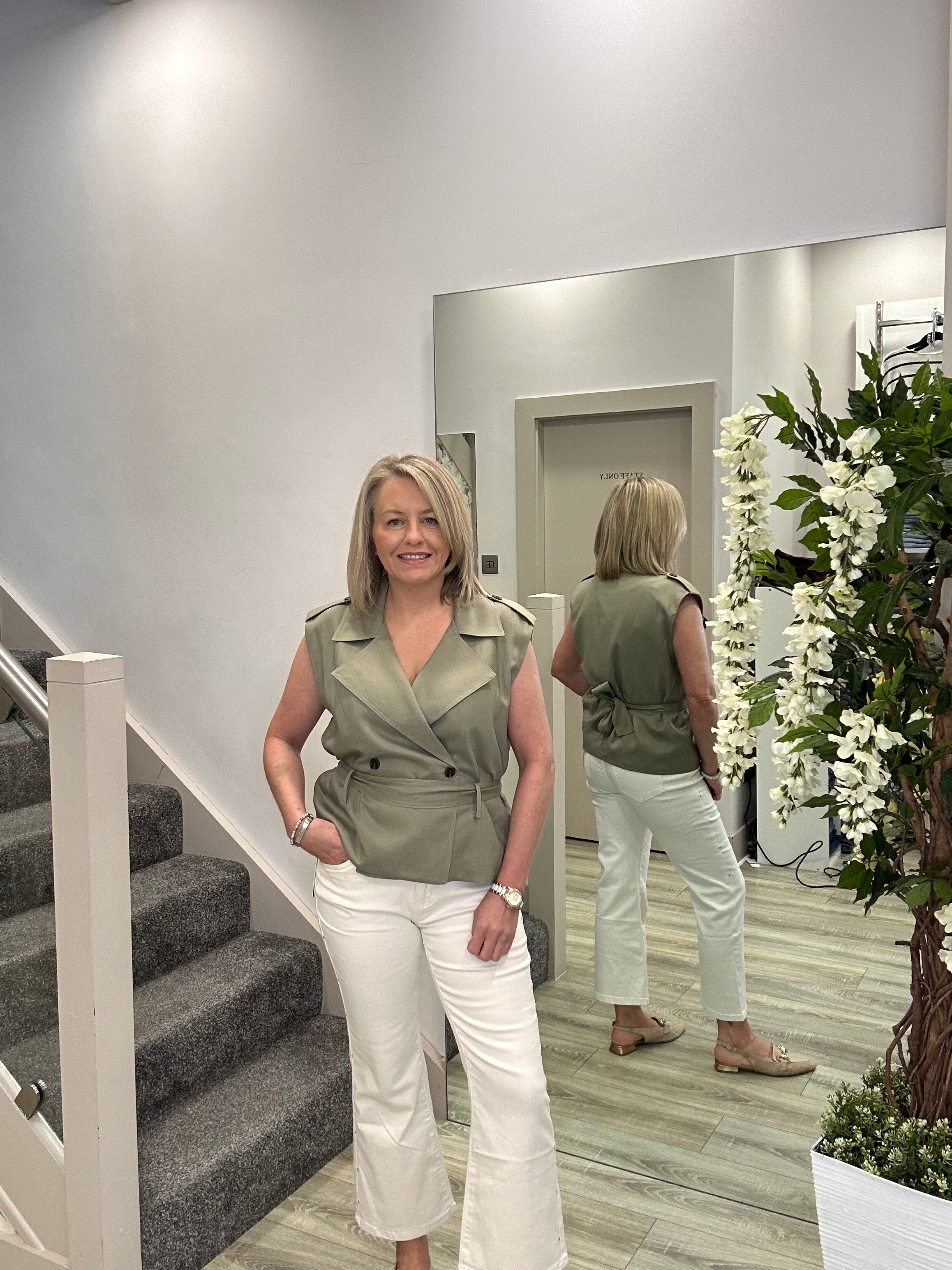 ARIA KHAKI WAISTCOAT