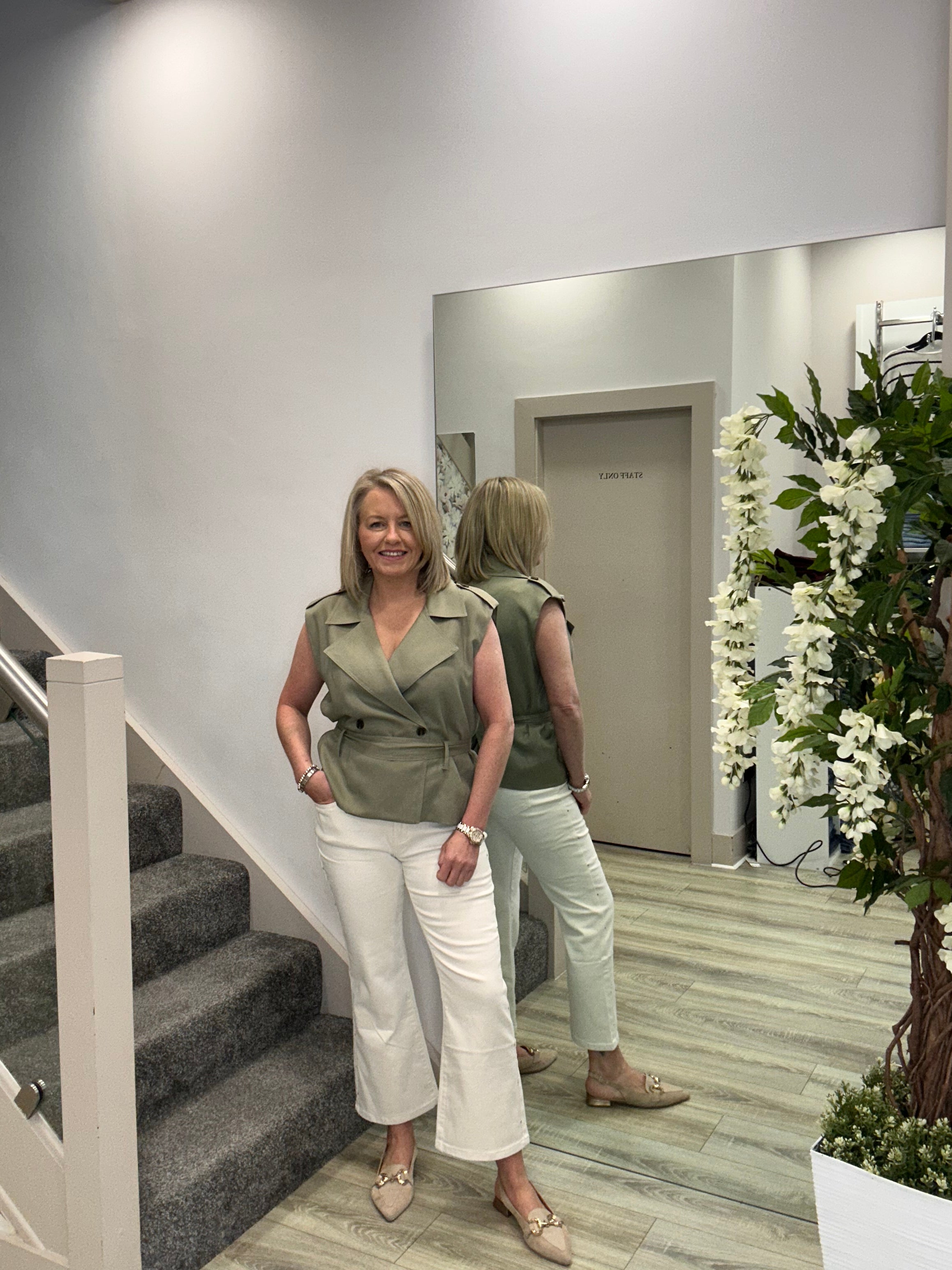 ARIA KHAKI WAISTCOAT