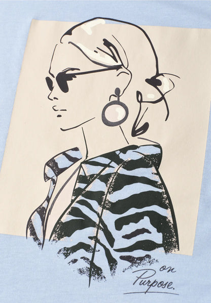 LADY BLUE TEE