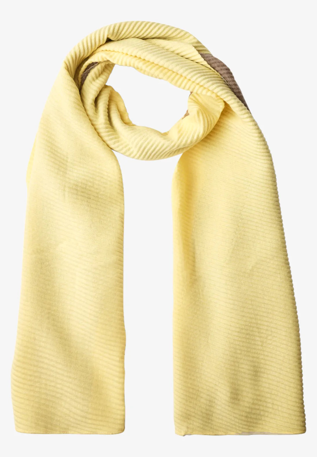 2 TONE LEMON SCARF