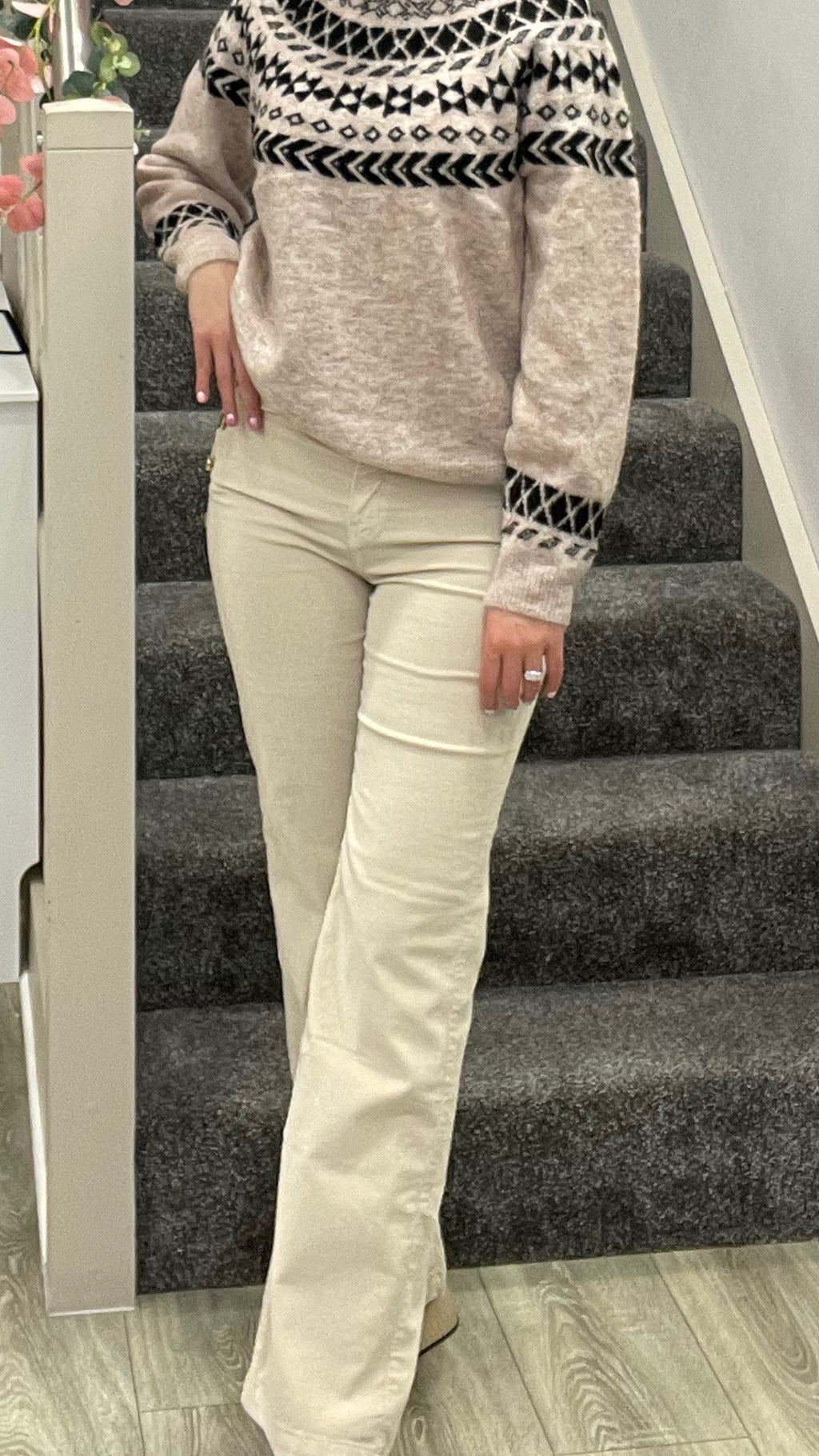 NADINA CREAM TROUSER