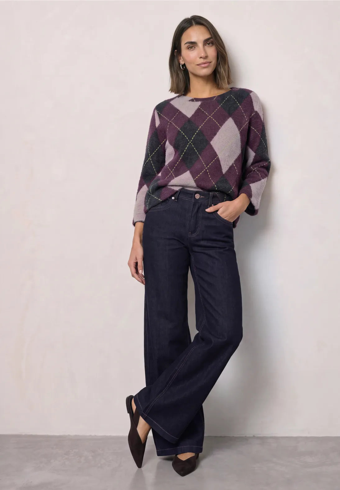 RANIA PLUM  KNIT