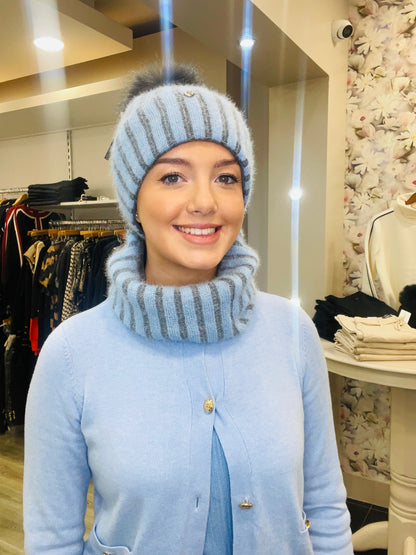 KARINA BLUE HAT SET