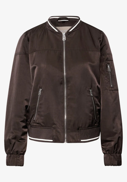 GEMMA BROWN BOMBER JACKET