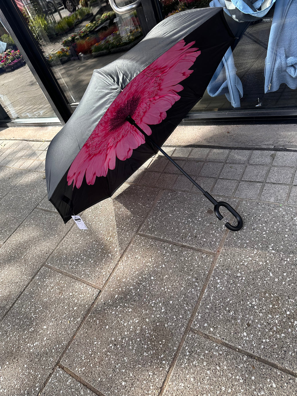 PINK FLOWER UMBRELLA