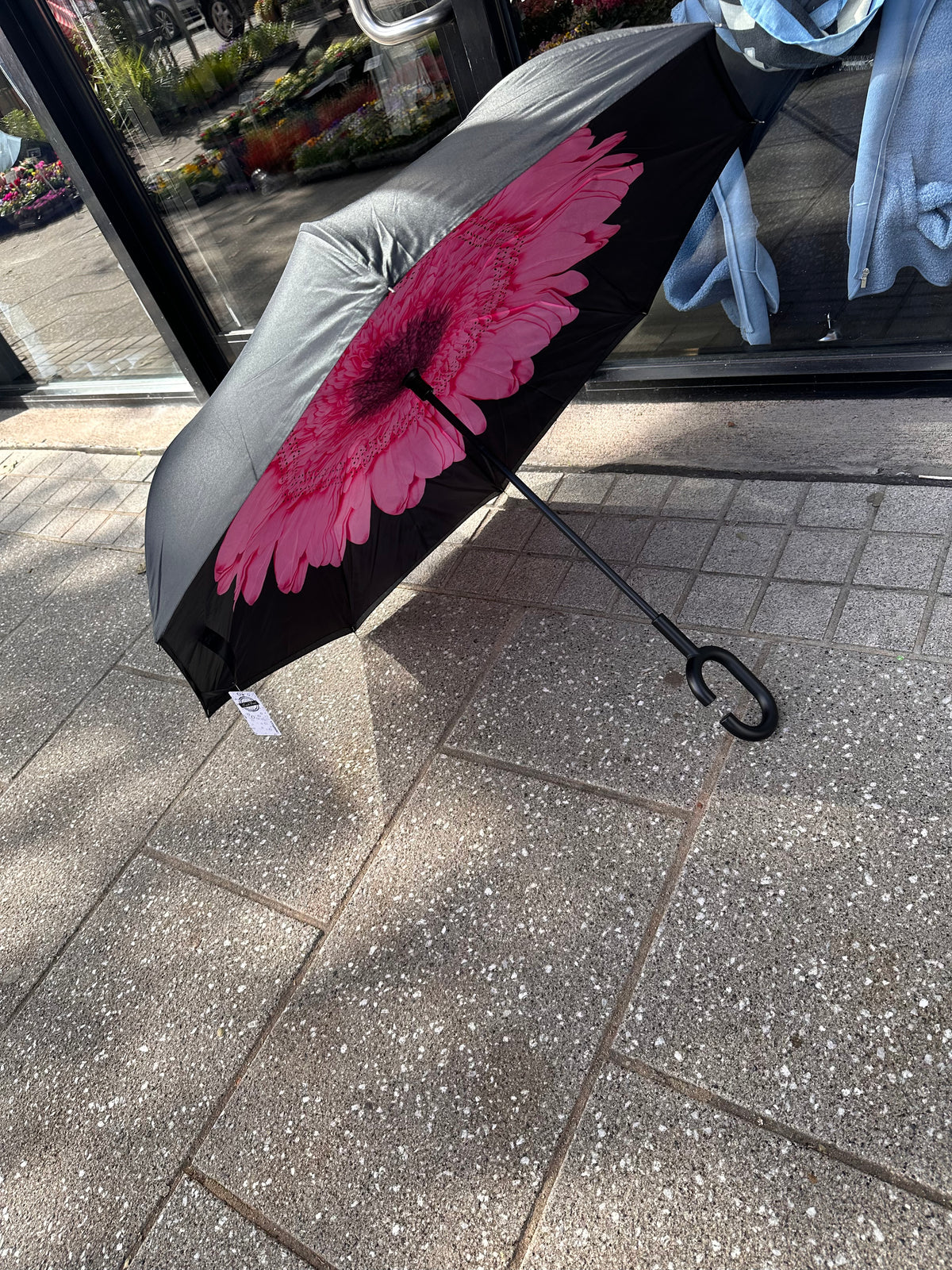 PINK FLOWER UMBRELLA