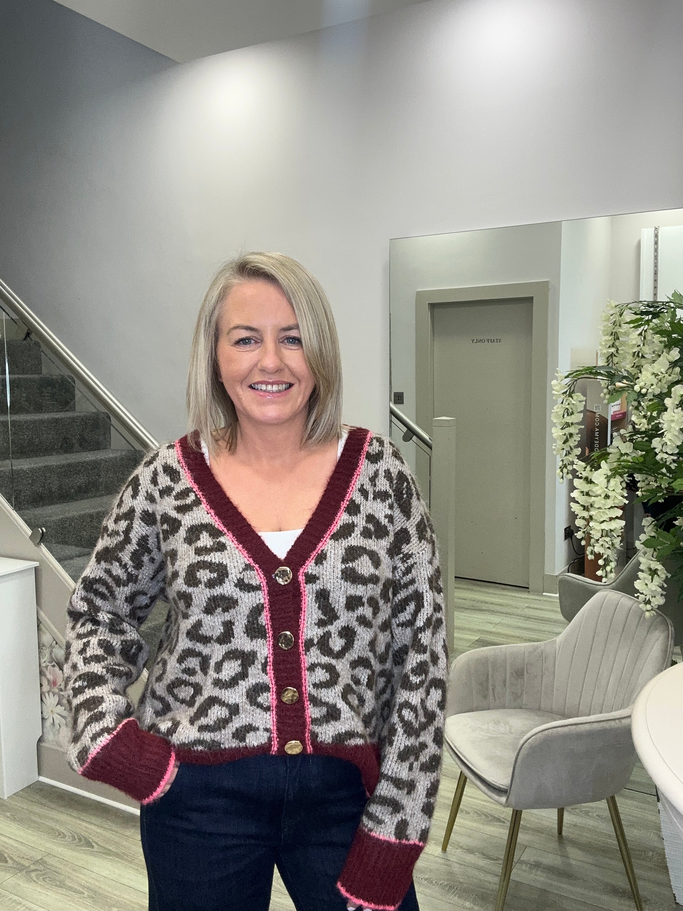 YOKO WINE CARDIGAN