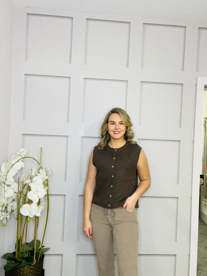 ARMELL BROWN PULLOVER