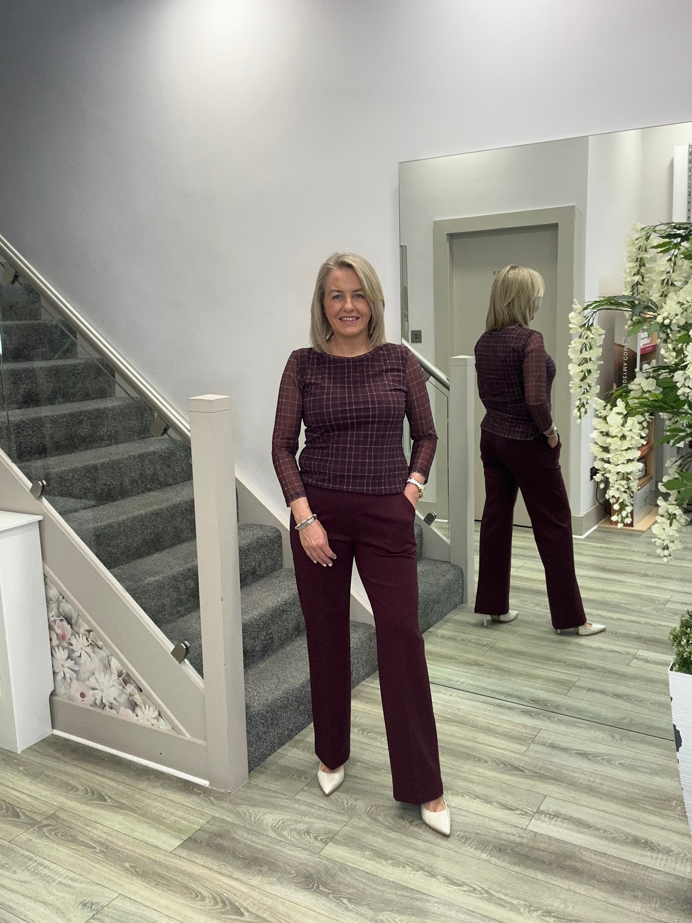 FORTEZA BURGUNDY TROUSERS