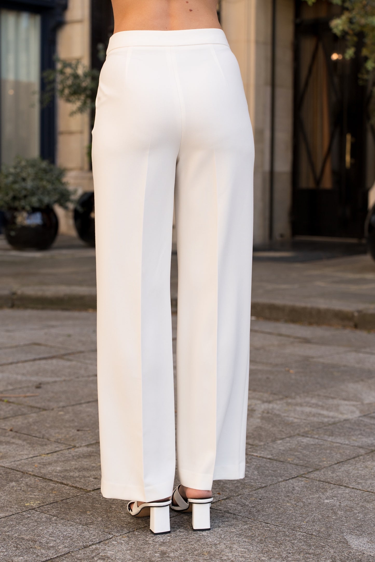 ANNA CREAM TROUSER