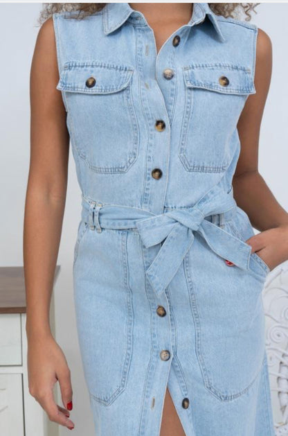 EVIE DENIM DRESS