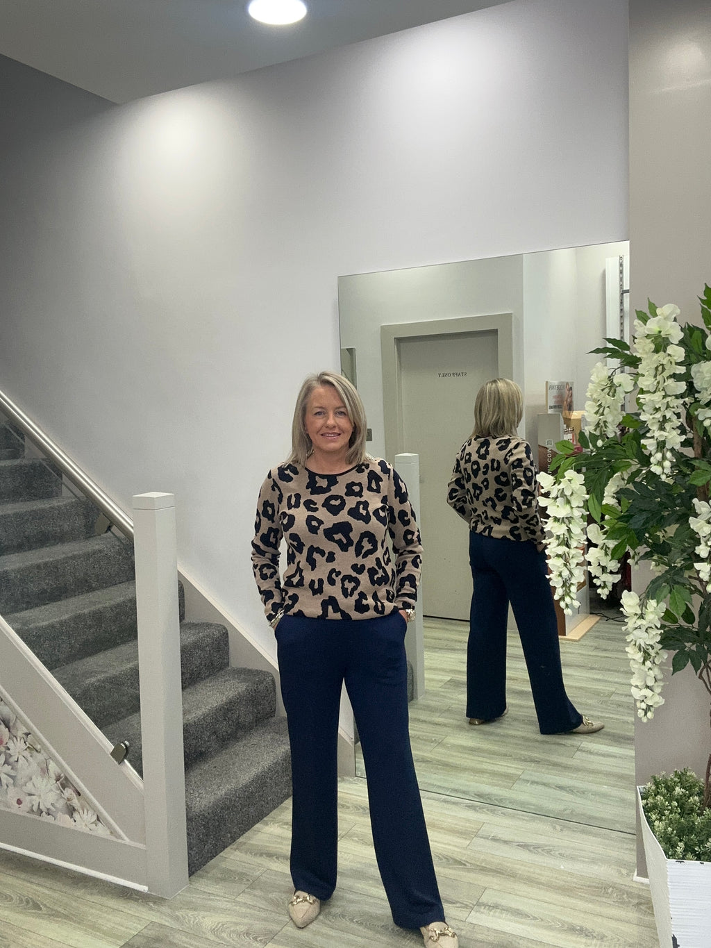 HARMINIA NAVY TROUSERS
