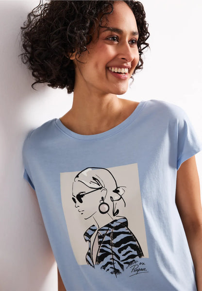 LADY BLUE TEE