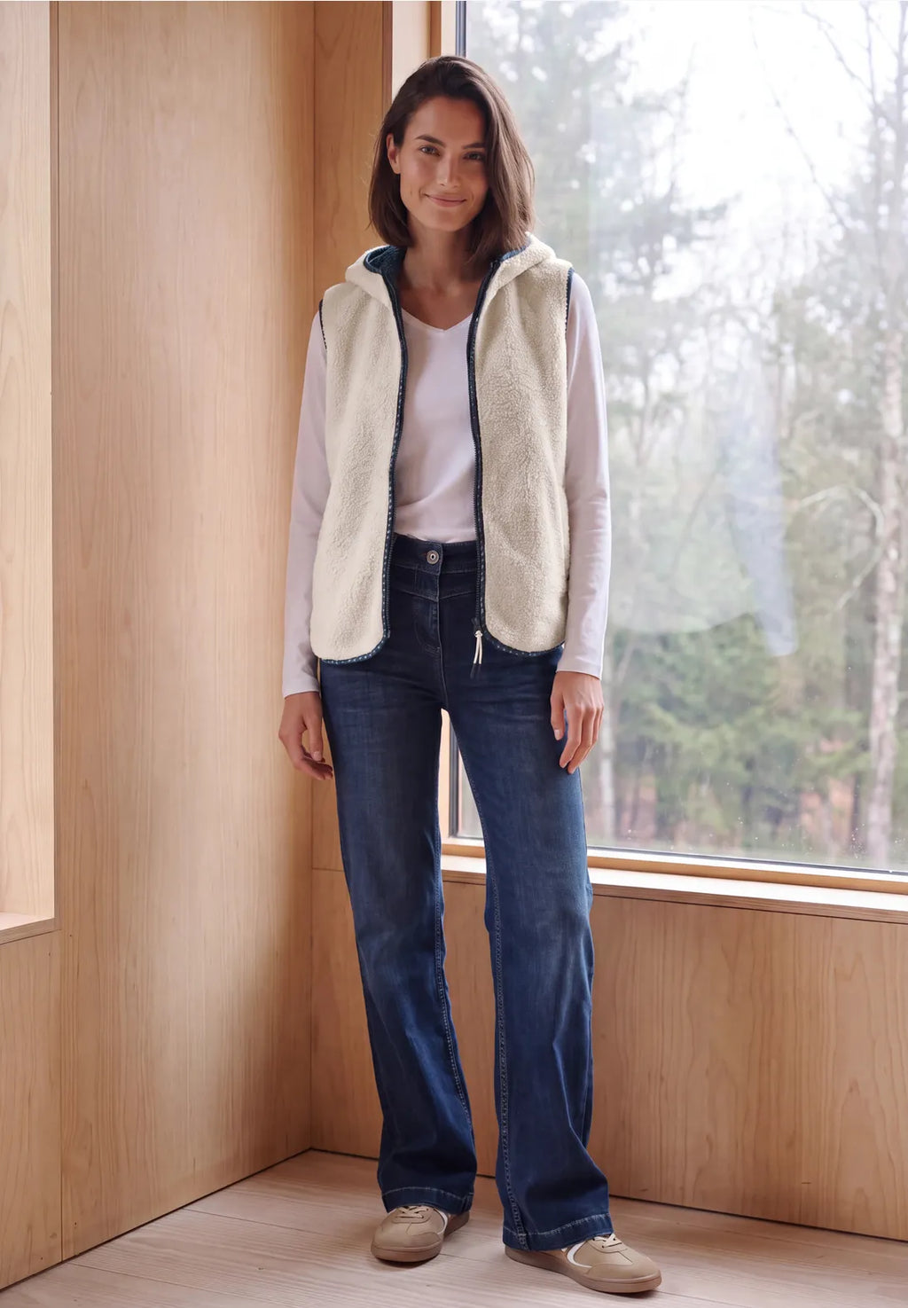 ALICE CREAM GILET
