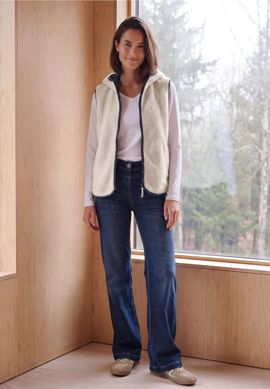 ALICE CREAM GILET