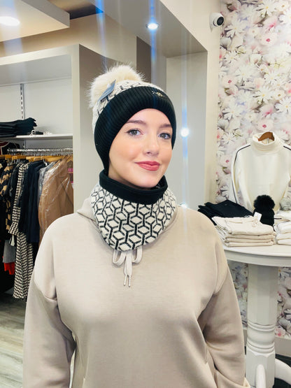 MARIA BEIGE HAT SET