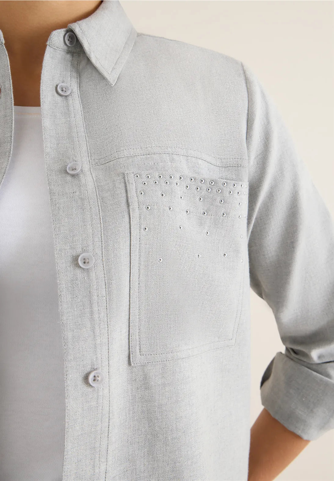 PRIYA GREY SHIRT
