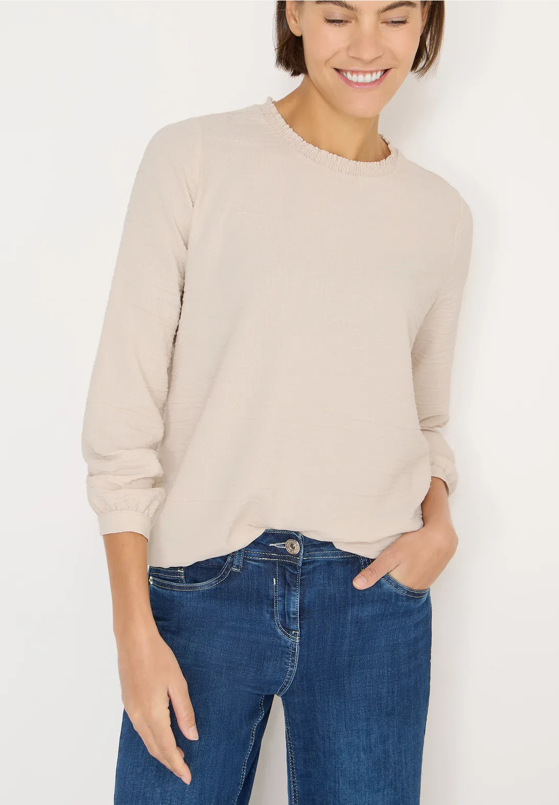 UNA BEIGE BLOUSE