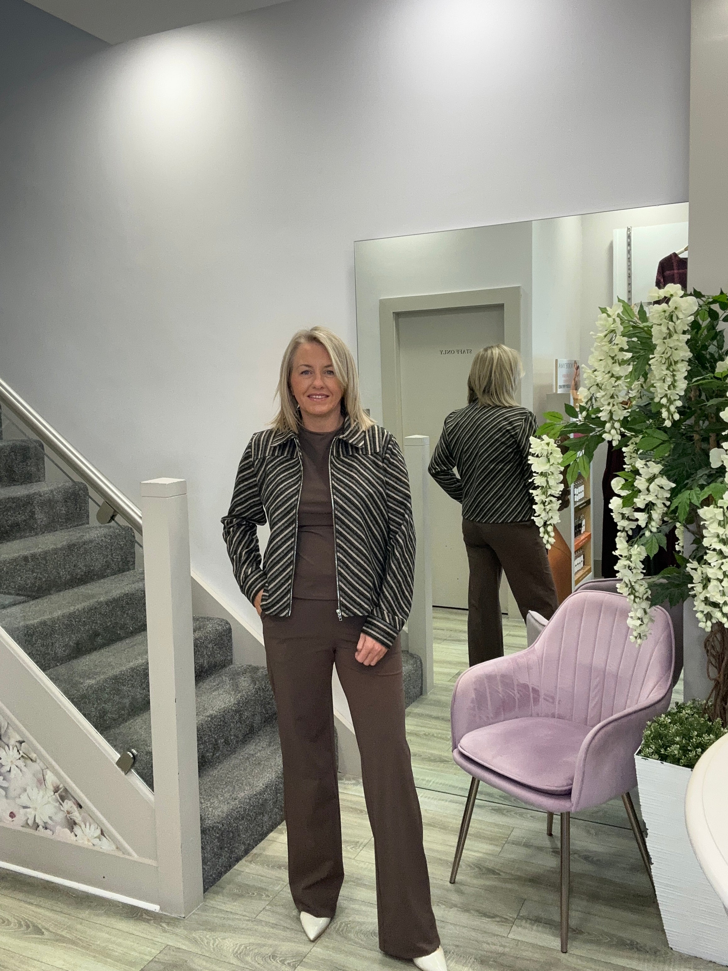 BRIGIT BROWN TOP