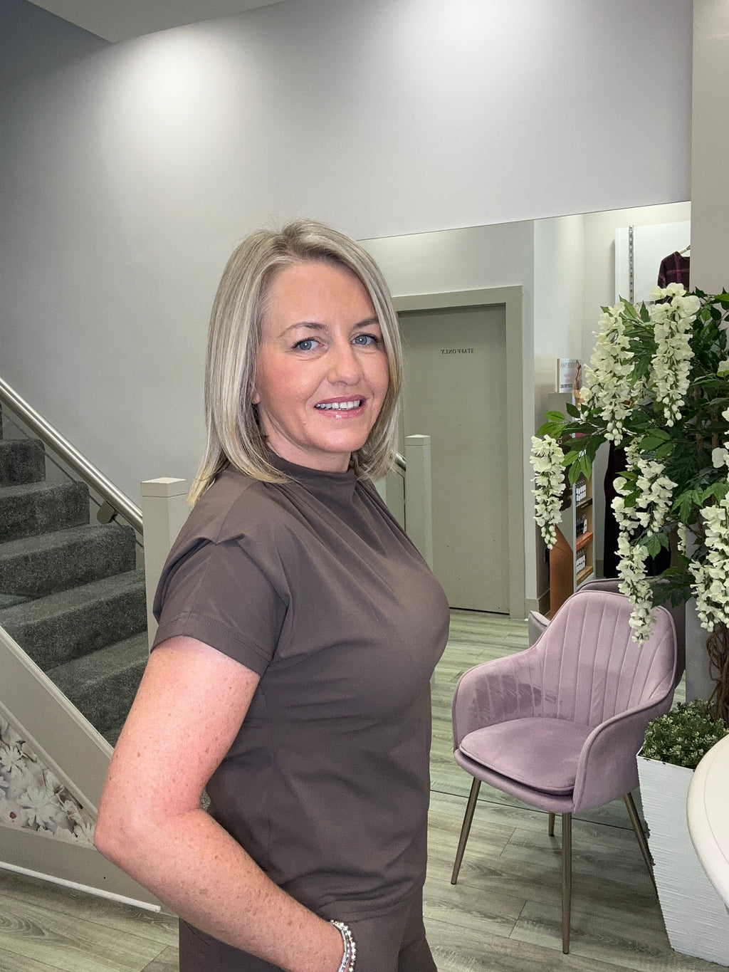 BRIGIT BROWN TOP