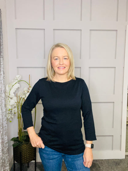 BOATNECK BLACK TOP