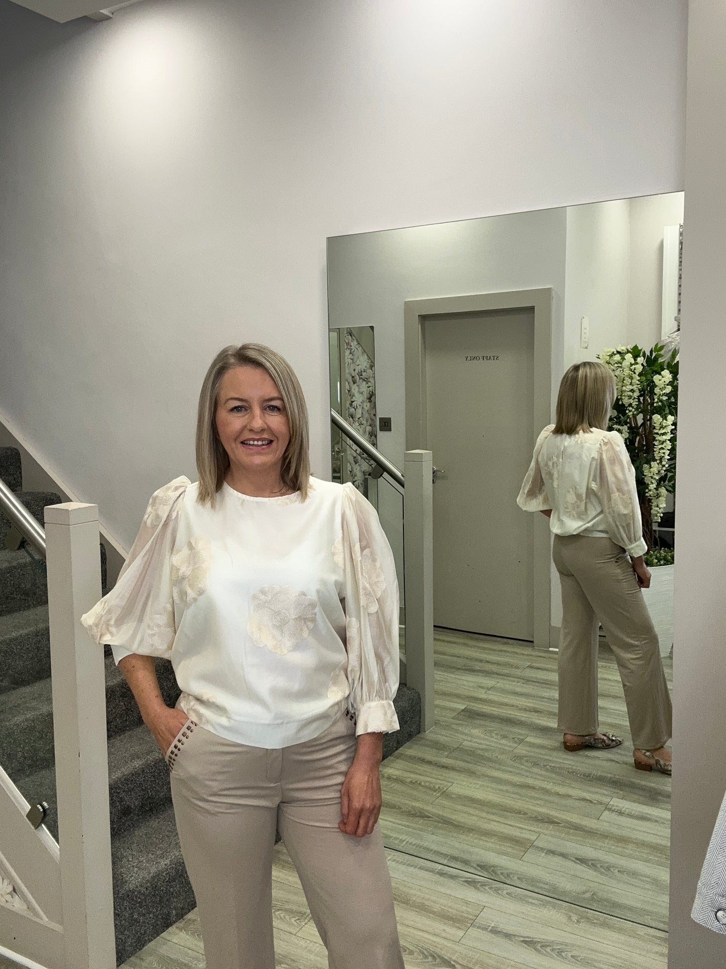 CAOBA CREAM BLOUSE